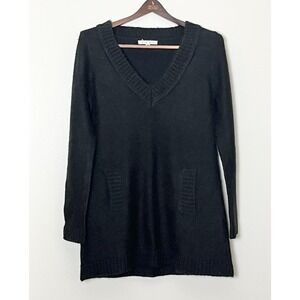 CAbi Tunic Sweater Women's Medium Black Dark Romantic Date Night Witchy Goth